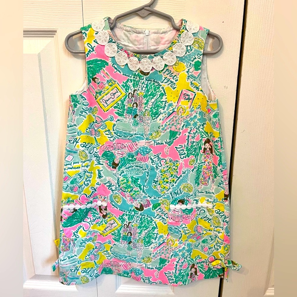 Lilly Pulitzer Girls Shift Dress size 5